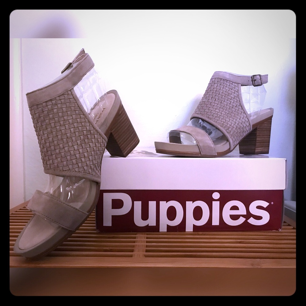 Brooklyn Mariana Taupe Suede Heeled Sandal